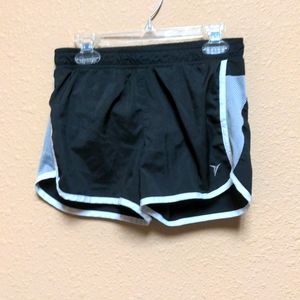 Old navy girls large running shorts black grey grey